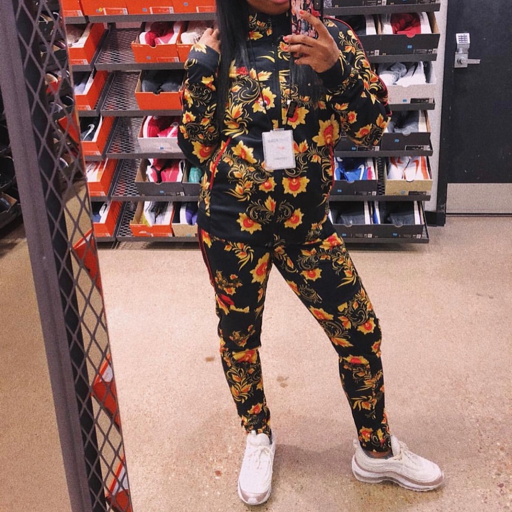 Nike floral joggers